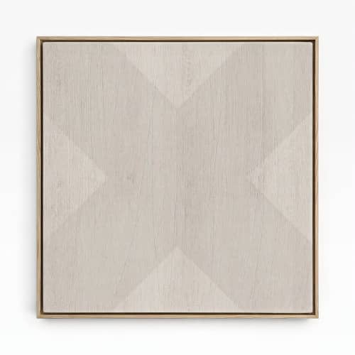Geo X in Fog by DSCVR Art Framed Canvas Wall Art | Prints in Paintings by ArtCollectiv