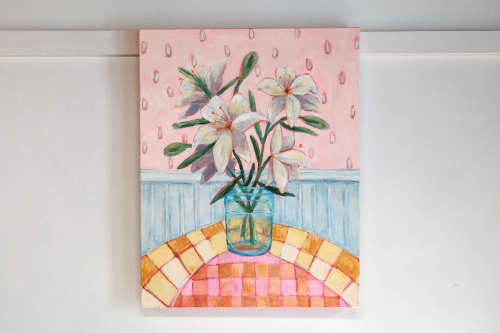 When Worries Cease | Oil And Acrylic Painting in Paintings by JoAnna Liston | Lily Field Studio. Item made of canvas works with boho & country & farmhouse style
