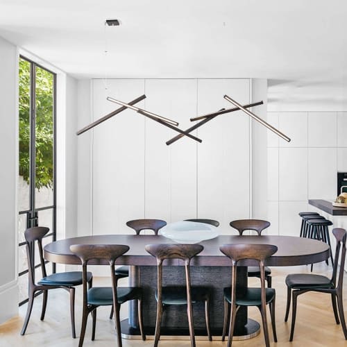 DNA horizontal (price for 1 stick, min order 5 pc.) | Chandeliers by Next Level Lighting. Item composed of wood & metal