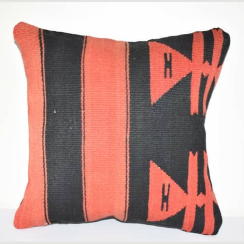 14" X 14" Throw Lumbar Pillow Cover | Sham in Linens & Bedding by Vintage Pillows Store. Item composed of cotton & fiber