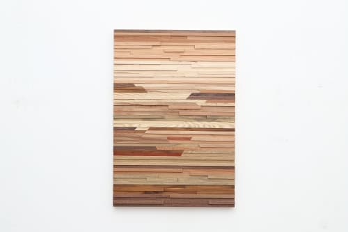 Horizon 22"x32" | Wall Sculpture in Wall Hangings by Craig Forget. Item composed of maple wood in mid century modern or contemporary style