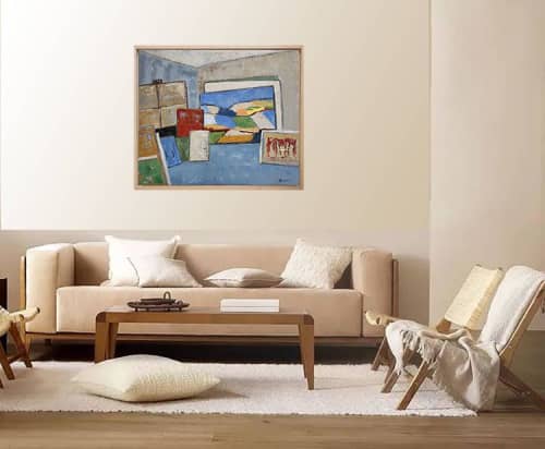 Scene D'atelier 2 / Workshop Scene 2 | Oil And Acrylic Painting in Paintings by Sophie DUMONT.