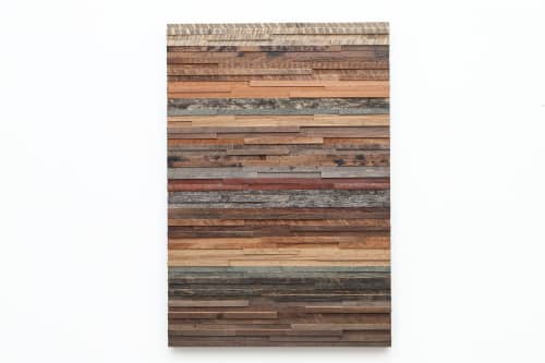 Sedimentary #1 32"x22" | Wall Sculpture in Wall Hangings by Craig Forget. Item made of wood works with mid century modern & contemporary style