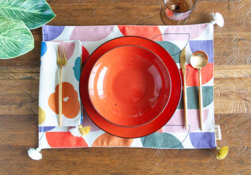 Chromatic Placemats | Tableware by OSLÉ HOME DECOR. Item made of fabric