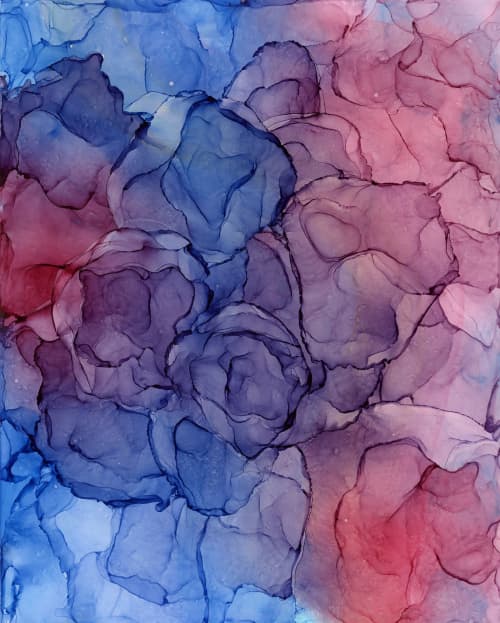 where color shifts | abstract art original | Watercolor Painting in Paintings by Megan Spindler