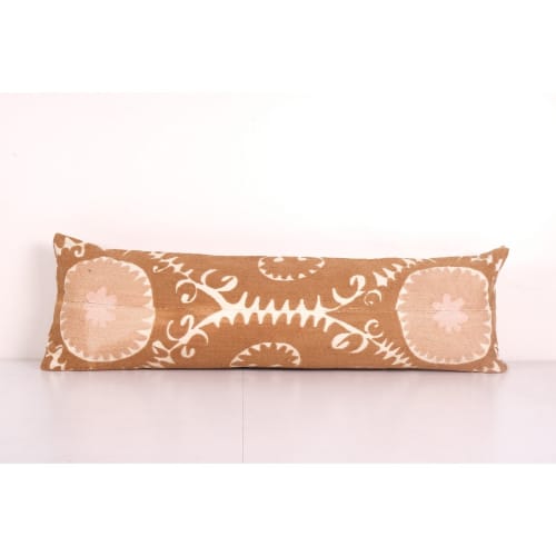 Uzbek Traditional Pastel Suzani Pillow Case, Decorative Couc | Cushion in Pillows by Vintage Pillows Store
