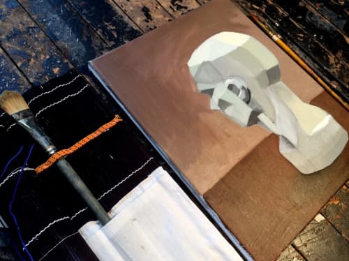 The Face | Oil And Acrylic Painting in Paintings by $NP Designs