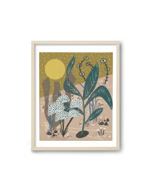 Sundown - Mid Century Botanicals | Prints by Birdsong Prints. Item made of paper