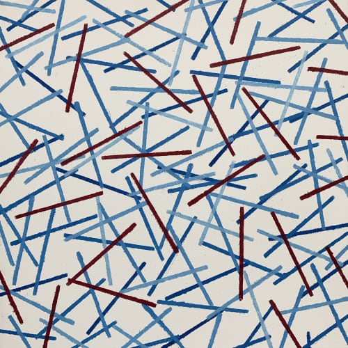Kerplunk 20"x20" | Oil And Acrylic Painting in Paintings by Emeline Tate. Item composed of canvas and synthetic