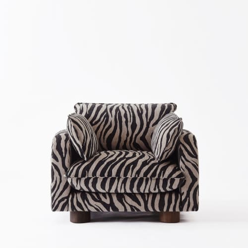 Miles Armchair Zebra | Work by District Loom