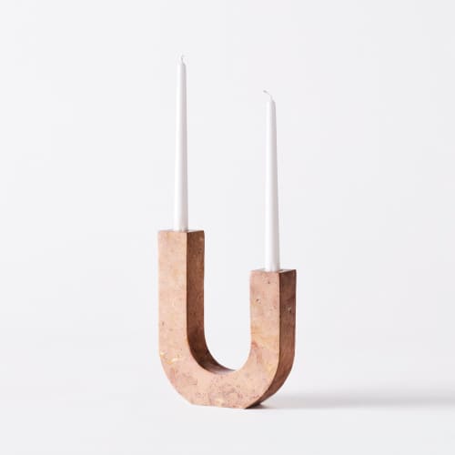 Arco Candle Holder Red | Work by District Loom
