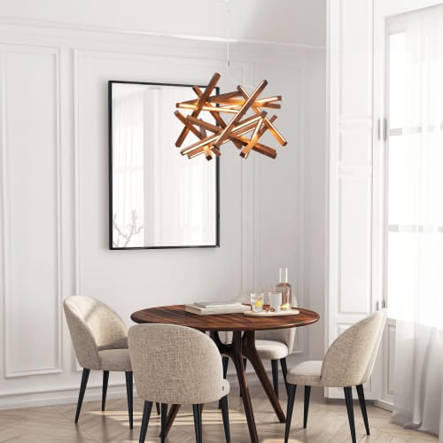 Torus | Chandeliers by Next Level Lighting. Item made of wood