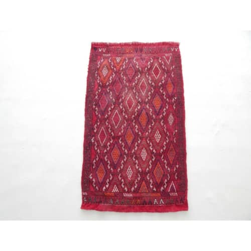 Small Turkish Anatolian Dowry Embroidered Jajim Cicim Kilim | Runner Rug in Rugs by Vintage Pillows Store. Item composed of cotton