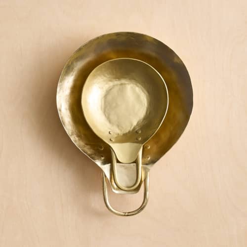 Forge Brass Spoon Rests Assorted - Set of 2 | Utensils by The Collective
