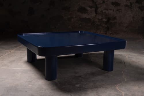 017 Navy Lacquer Coffee Table | Tables by NO AGE FURNITURE STUDIO