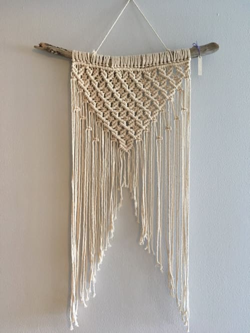 Macrame Wall Hanging- "Beth" | Wall Hangings by Rosie the Wanderer. Item made of cotton with fiber