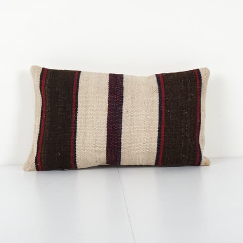 Traditional Turkish Hemp Decorative Kilim Pillow, Anatolian | Cushion in Pillows by Vintage Pillows Store