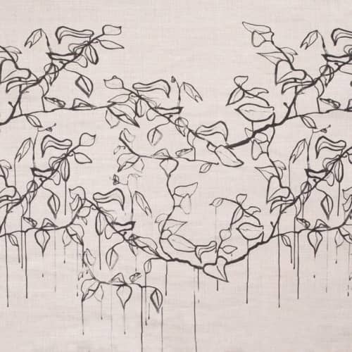 Branch Drip Fabric | Linens & Bedding by Stevie Howell. Item made of linen