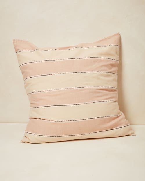 Stripes Euro Sham - Clay | Pillow in Pillows by MINNA