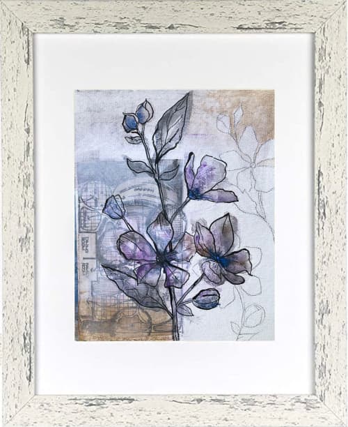 Periwinkle | Mixed Media in Paintings by Kathy Ferguson Art