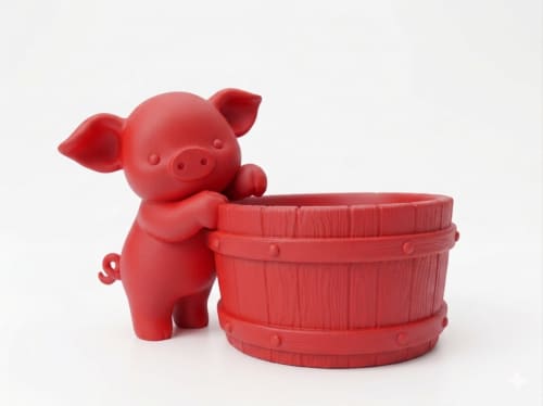 Piggy Planter | Plant Stand in Plants & Landscape by Kimi Craft Corner