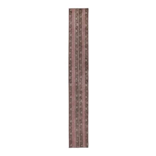 Vintage Turkish Oushak Extra Long and Narrow Runner With Mid | Runner Rug in Rugs by Vintage Pillows Store. Item composed of cotton