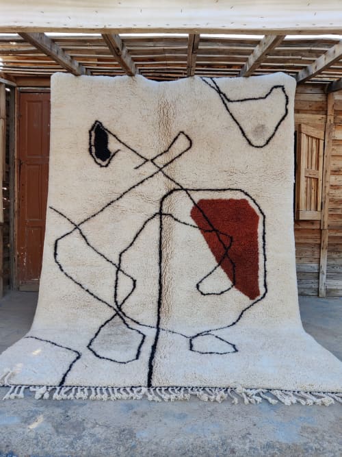 MRIRT Beni Ourain Rug “Pablo” | Area Rug in Rugs by East Perry. Item made of wool with fiber