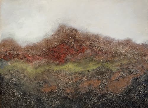 Moors In Mars | Oil And Acrylic Painting in Paintings by Elizabeth Mason. Item made of canvas compatible with minimalism and contemporary style