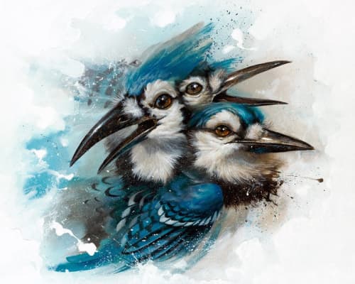 "Of A Feather" | Prints by Greg "CRAOLA" Simkins. Item made of paper