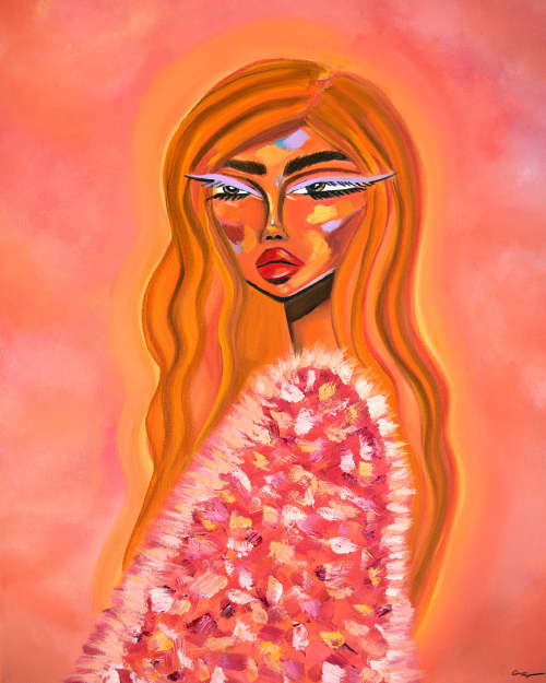 How Do You Like Your Cosmo? - 16"x20" | Paintings by Amy Straley