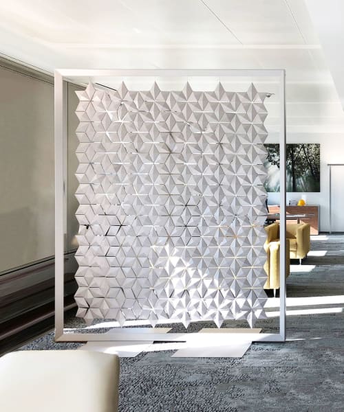 Freestanding room divider Facet 238 x 260cm | Decorative Objects by Bloomming, Bas van Leeuwen & Mireille Meijs. Item composed of synthetic