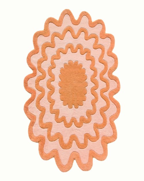 Burst Hand Tufted Rug | Area Rug in Rugs by Jubi Rugs. Item composed of wool & fiber