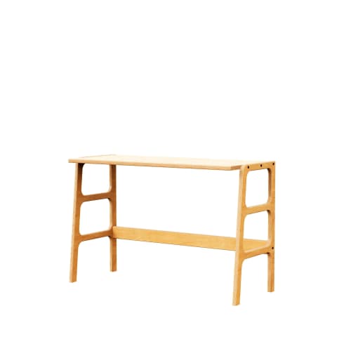Mid century modern Desk for Office, Wooden Desk | Tables by Plywood Project. Item made of wood works with minimalism & mid century modern style