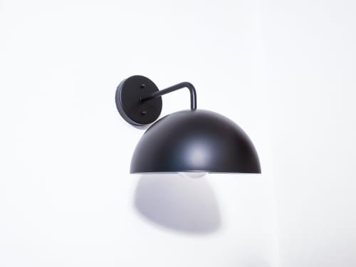 Vanity lighting, Bathroom Fixture, 10 Inch Dome Lamp | Sconces by Retro Steam Works. Item made of metal