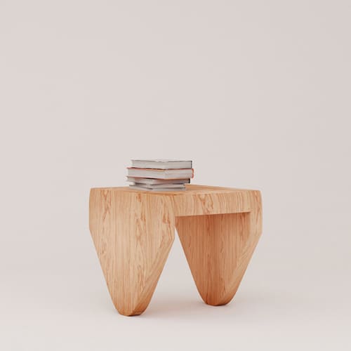 Triangle Table | Side Table in Tables by REJO studio. Item made of oak wood