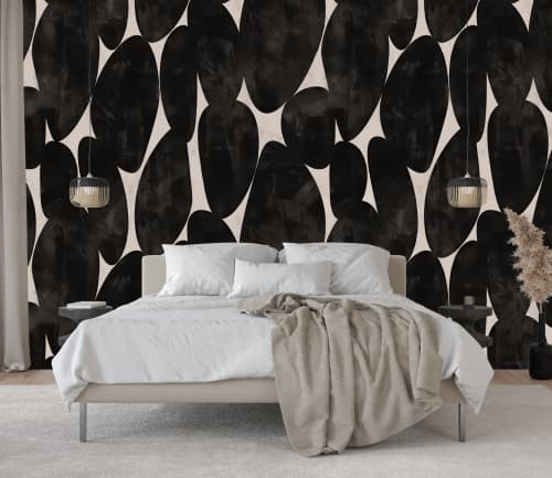 Charcoal Stone — Luxe Textures Luxury Wallpaper | Wall Treatments by ELLE WALLS