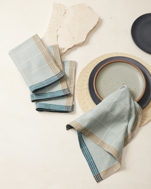 Meridian Napkin - Jay | Linens & Bedding by MINNA