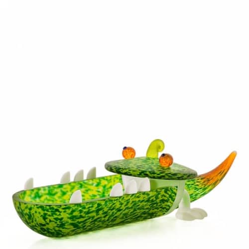 CROCODILE | Ornament in Decorative Objects by Oggetti Designs. Item composed of glass