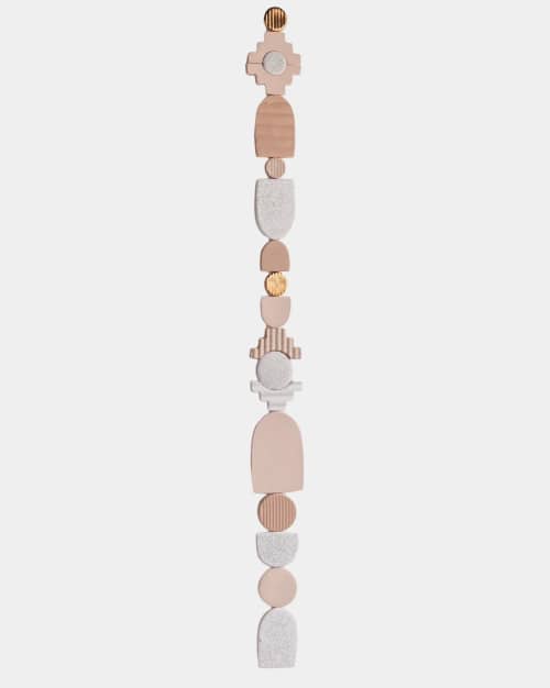 Large Wall Hanging - Speckled Sand Neutral Colorway | Wall Sculpture in Wall Hangings by Eliana Bernard