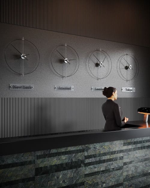 Massive Simple World Clocks | Decorative Objects by MCLOCKS