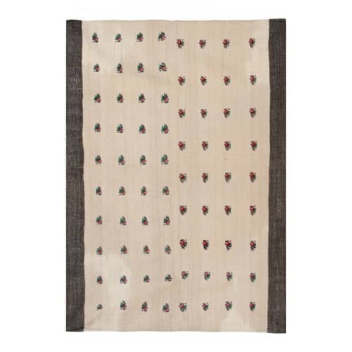 Handwoven Aubusson Floral Pattern Needlepoint Kids Kilim Rug | Small Rug in Rugs by Vintage Pillows Store. Item made of fabric