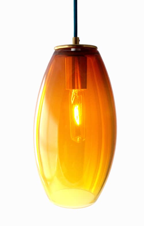 ELETTRA · Gold Topaz | Pendants by LUMi Collection. Item made of glass