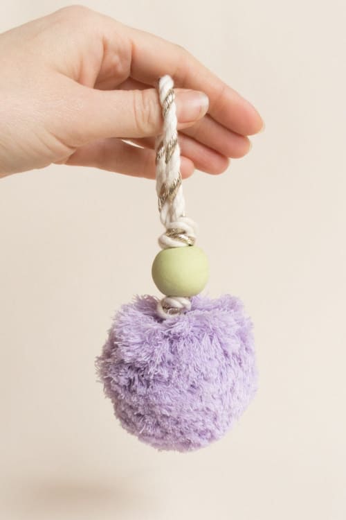 Pom Pom Ornaments | Decorative Objects by Modern Macramé by Emily Katz. Item composed of cotton and fiber