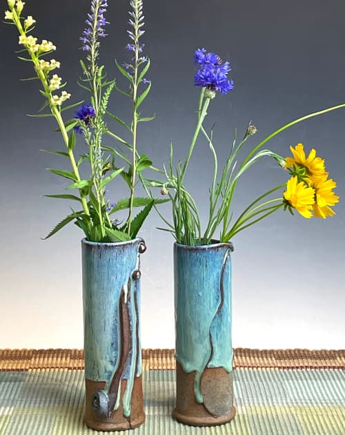Waterfall Vases 8" | Vases & Vessels by BlackTree Studio Pottery & The Potter's Wife