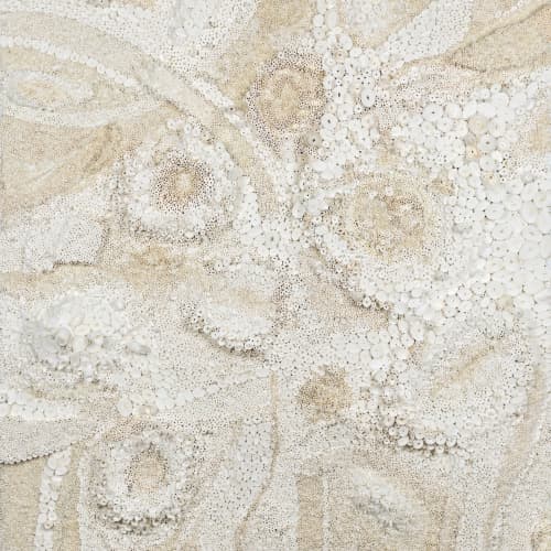 Tiny White Millions | Wallpaper in Wall Treatments by Wallcovetings by Brenda Houston. Item made of fabric with paper