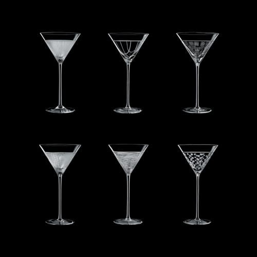 Martini | Glass in Drinkware by Oggetti Designs. Item made of glass
