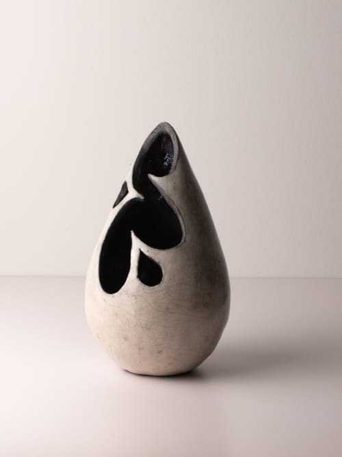 nosara vessel 5 | raku vessel | Sculptures by harlow studio. Item composed of ceramic compatible with contemporary and japandi style
