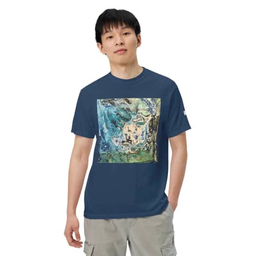 Unisex T-Shirt - Tectonic - Fluid Abstract Geologic Art | Work by Eman's Gallery