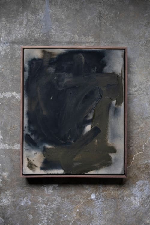 Silence | Oil And Acrylic Painting in Paintings by Double Kick | Sara Kraus. Item composed of canvas and synthetic in minimalism or contemporary style