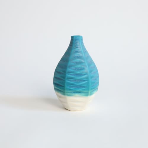 Basalt in Mediterranean Sea | Vase in Vases & Vessels by by Alejandra Design. Item composed of ceramic